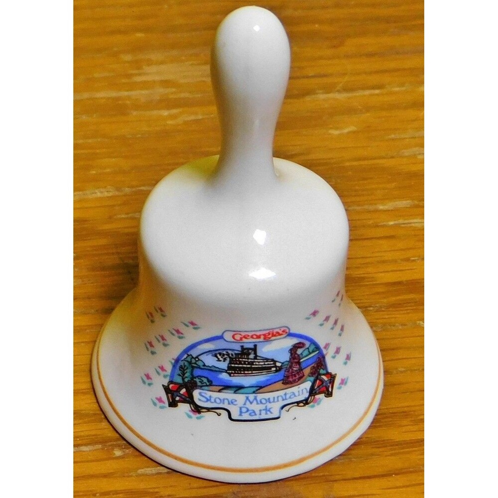Vintage Ceramic Souvenir Bell from Stone Mountain Park Georgia